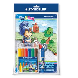 Staedtler Noris Club 340 SET1BP Jumbo Felt Tip Pen Mars and Marsy Drawing Set for Boys