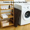 OIAHOMY Laundry Hamper with Lid, 135L Clothes Hamper with 3