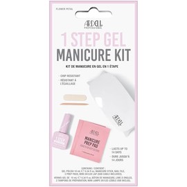 Ardel 1 Step Gel Polish Manicure Kit - Flower Petal, Gel Nail Polish, UV LED Nail Lamp & Prep Pads, Easy At-Home DIY Nail Kit