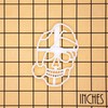 Christmas Skull Cookie Cutter, 1 Piece. Bakerlogy