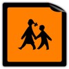 School Bus Sign Magnetic School Bus 30 x 30 cm
