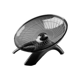 Tabanzhe Flying Saucer Hamster Wheel,Silent Spinner Non Slip Exercise Wheel Stable Pets Run Wheels for Small Pets Guinea Pig Chinchilla Gerbils Mice(Black)