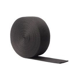 Realm Heavy Duty Polypropylene Webbing Strap Tape for Backpacks, Rucksack, Luggage/Cargo Strapping, Luggage, 1 Metre, 3 Metre (Black, 50mm - 3 Metre)