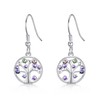 Philip Jones Silver Plated Chakra Tree of Life Drop Earrings