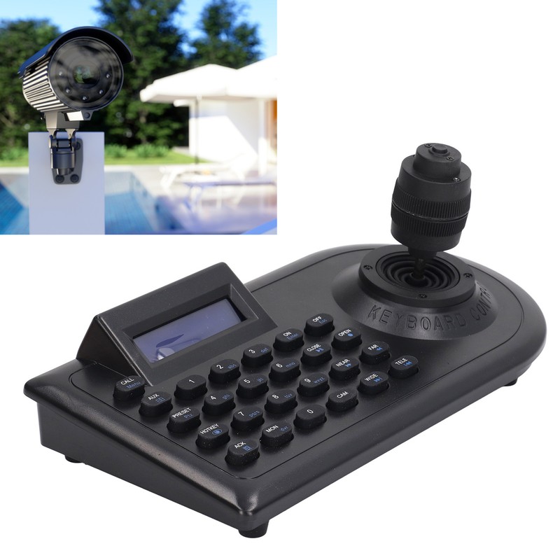 LCD Analog PTZ Camera Keyboard with 4D Joystick PTZ Speed