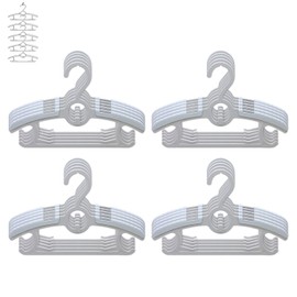 Gencuoir Baby Nursery Closet Hangers, Ultra Thin Non-Slip and Extendable Laundry Infant Pant Hanger for Newborn Clothes 20pcs11-14" Adjustable Children Coat Hanger for Girl Boy Toddler Kids Child