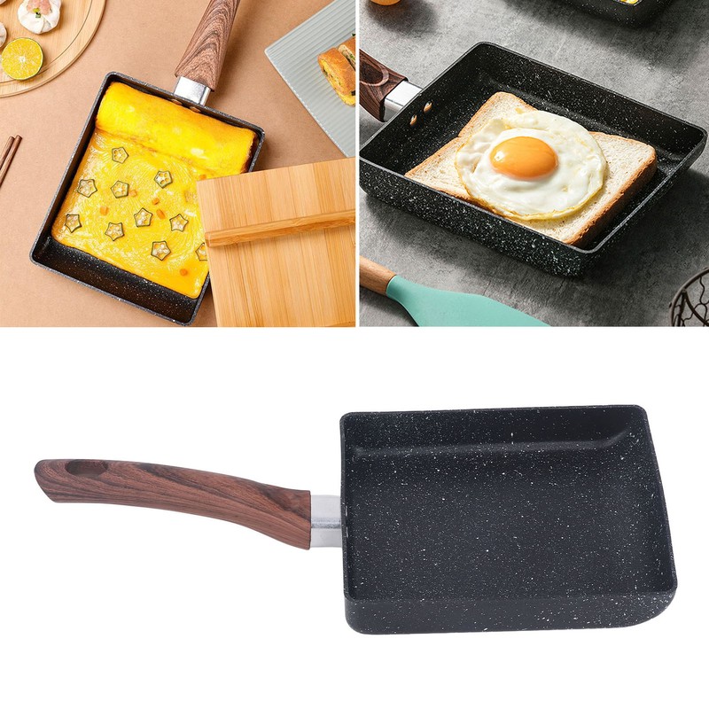 Breakfast Flat Pan Rectangle Non Stick Japanese Omelette Frying Pan