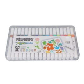 Acrylic Paint Markers, 36 Colors, Waterbased Ink, Easy to Choose, High for Glass, Ceramic, Plastic, Wood, Metal