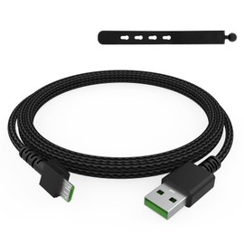 Zosvoses Mouse Micro USB Cable Compatible with Razer Viper Ultimate, Naga Pro 20000 DPI, DeathAdder V2 Pro, Basilisk Ultimate Mouse, 5.9ft