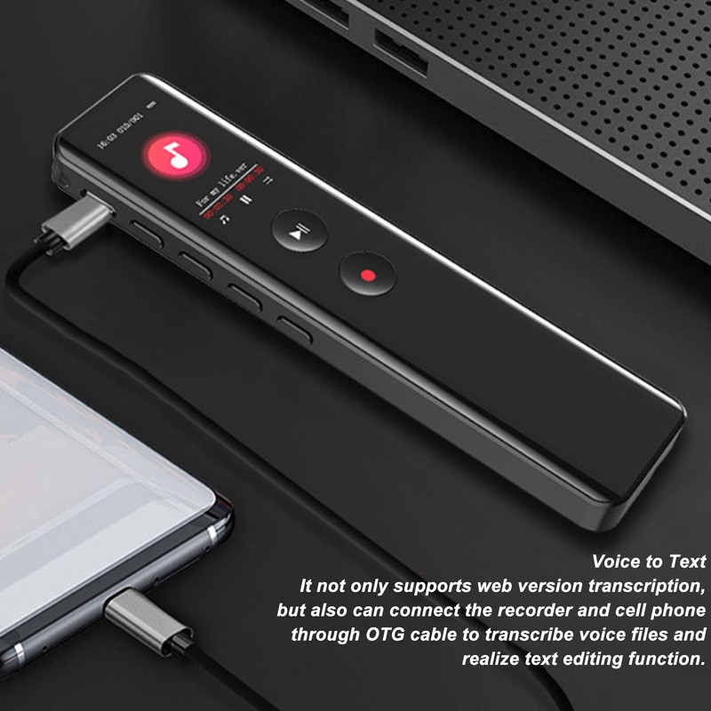 Digital Voice Recorder with Speaker Bluetooth 5.0 Intelligent Noise Reduction