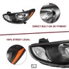 JSBOYAT Headlight for 2012 2013 2014 Hyundai Accent (5 Pin),