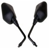 MotorToGo Black Rear View Mirrors for Victory Vegas Vision Kingpin