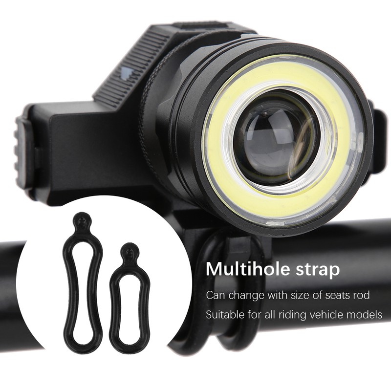 Bicycle Zoom Aluminium Alloy Headlight Detachable Bike Cycling Warning Light