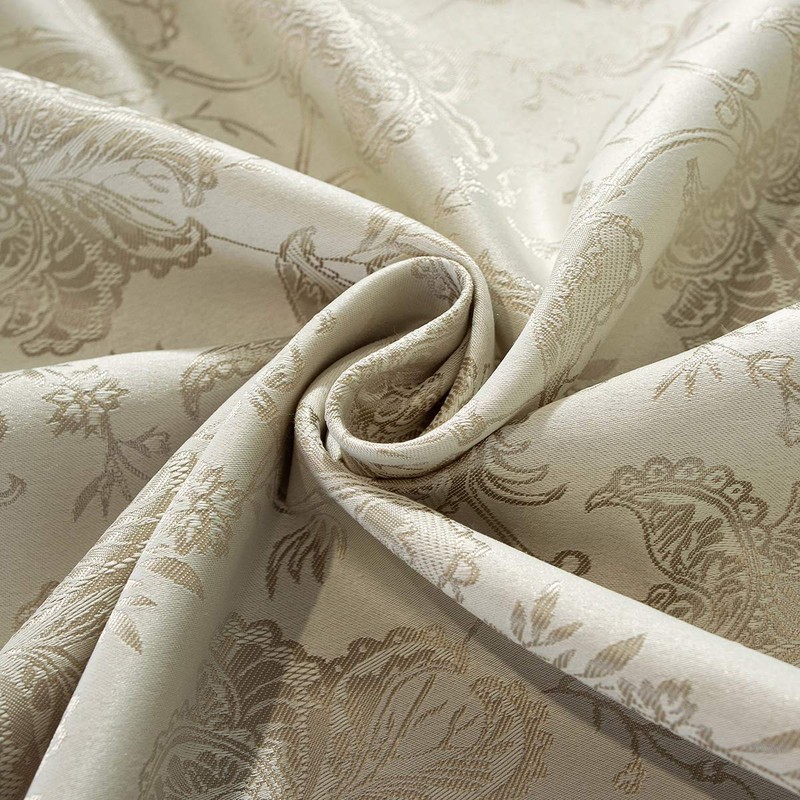 SASTYBALE Jacquard Tablecloth Floral Damask Table Cloth Spill Proof Dust-Proof