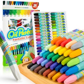 MAQIHAN 36 Colors Oil Pastels Set - Crayons Bulk Washable Crayon Soft Oil Pastels Crayons for Artists, Students, Teachers, Blending, Drawing, Art Supplies and School Supplies