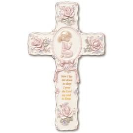 "Now I Lay Me Down to Sleep" Praying Girl Wall Cross