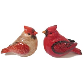 Cardinal Male and Female Salt and Pepper Shaker Set