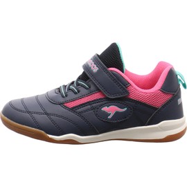 KangaROOS Girls Backyard 2.0 Ev Indoor Trainers, Dk Navy Daisy Pink