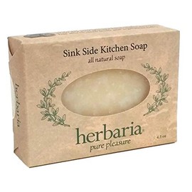 Herbaria Sink Side Kitchen Soap Handcrafted All-Natural Soap with Essential Oils. 4.5 oz Bar. Enjoy 60 More Skin-Friendly Varieties.
