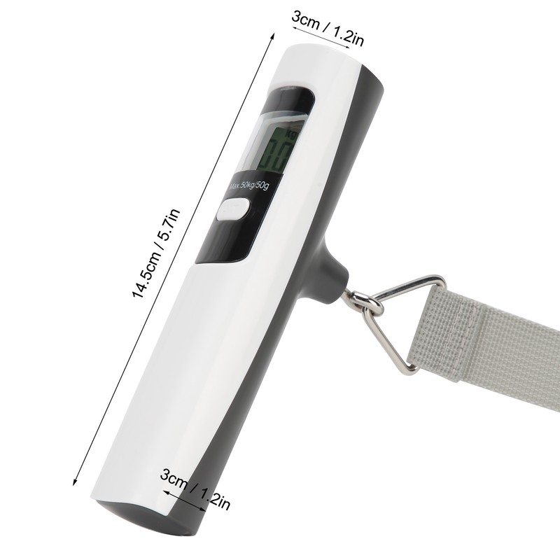 Pocket Scale with LCD Display Battery Free Portable Luggage Scale