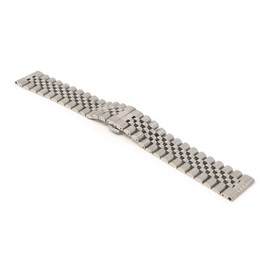 StrapsCo Straight-End Jubilee Bracelet Watch Band Strap - Silver - 22mm