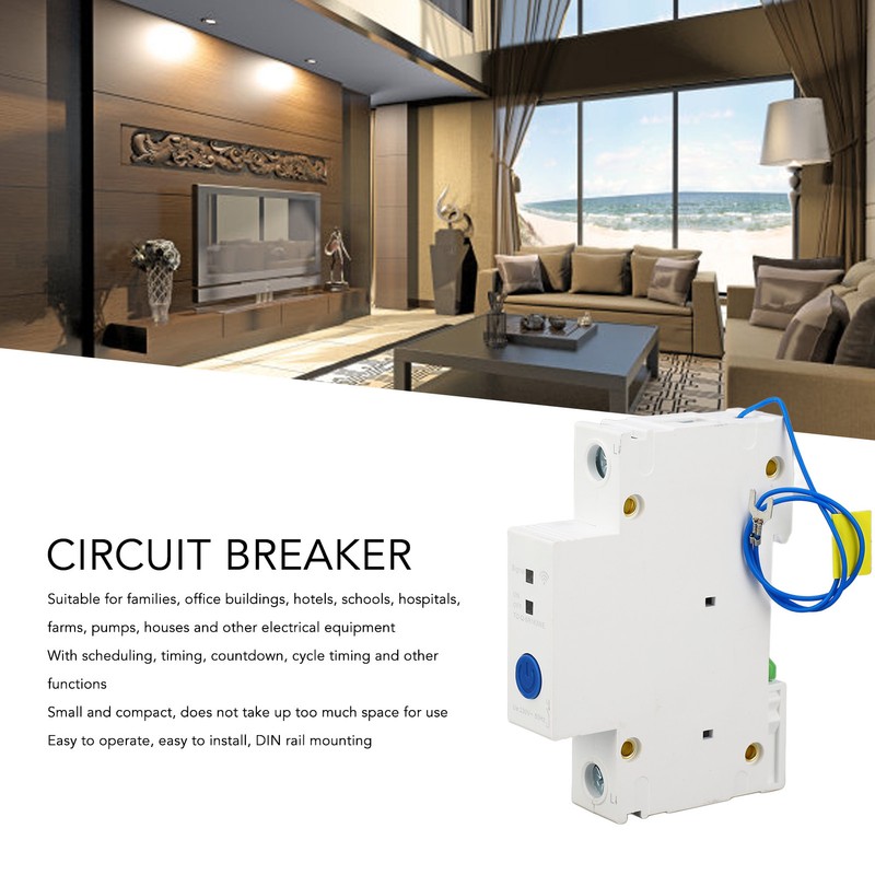 1P Circuit Breaker APP Remote Control DIN Rail Pa66 Intelligent