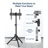 FORGING MOUNT Tripod Portable Floor TV Stand,Foldable Stand Height Adjustable
