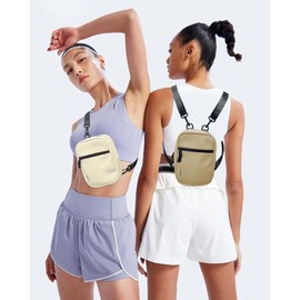 Crossbody Bag Sling Purses for Women Trendy, Convertible Multi Position Fanny Back Pack Sling Bag for Women Cross Body - 1.75L（White）