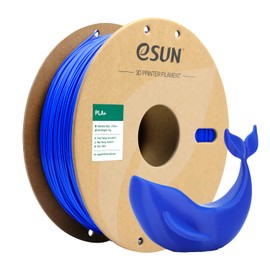 eSUN PLA+ Filament 1.75mm 1KG, 3D Printer Filament Dimensional Accuracy +/- 0.03mm, 1kg Cardboard Spool(2.2lbs) 3D Printing Filament, Fits for Most FDM 3D Printers(Blue)