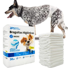 BPS BPS-2218 Male Dog Pet Hygiene Pants 3 Sizes to Choose From 30 Pack