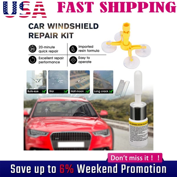 Geartronics Car Windshield Windscreen Glass Scratch Chip Crack Repair Fix