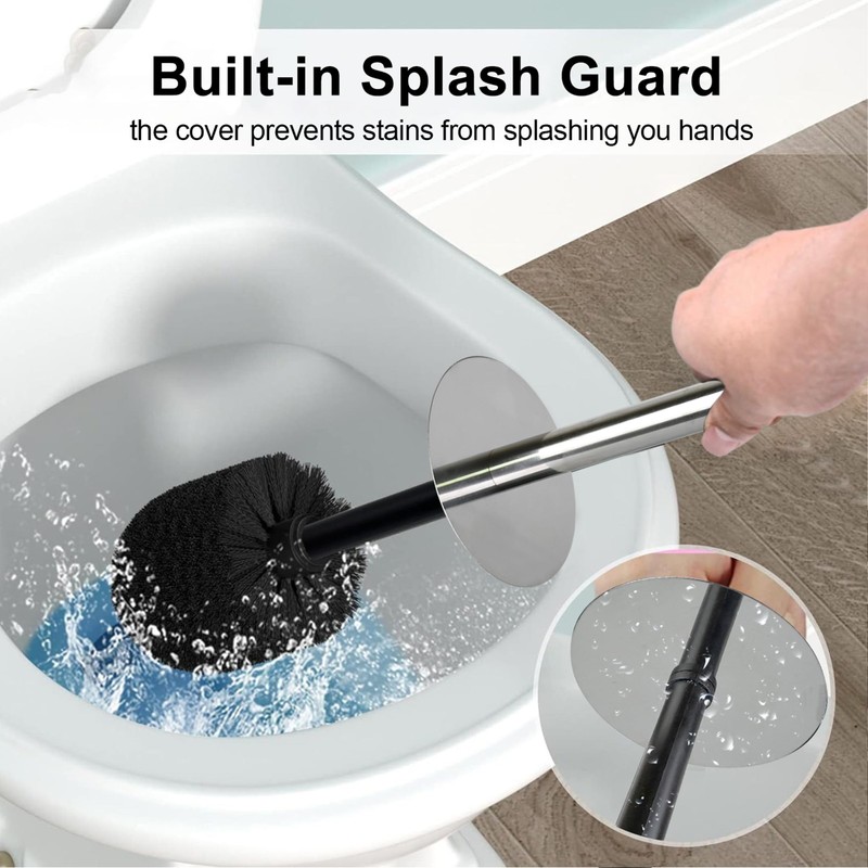 Indecor Home Marble Cherry Blossom Design Toilet Brush and Holder