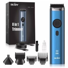 SEJOY 8in1 Professional Hair Clippers Trimmer Kit Men Cutting Machine Barber Salon US