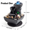 Tabletop Fountain Indoor Waterfall Meditation Fountain Like Layers of Rock