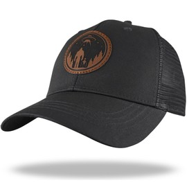 gswirmchsq Bigfoot Sasquatch Hat, Snapback Trucker Hats Leather Patch Baseball Cap Big Foot Cap for Dad Men Bigfoot Lovers