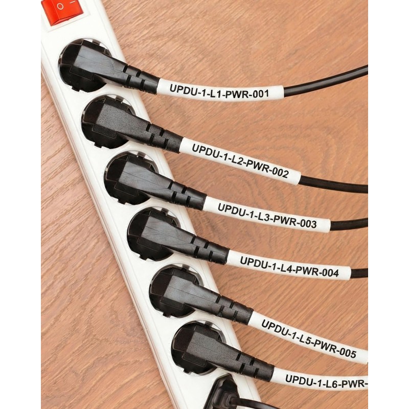 Replacement for Dymo 18051 Compatible Industrial Heat Shrink Tube Labels