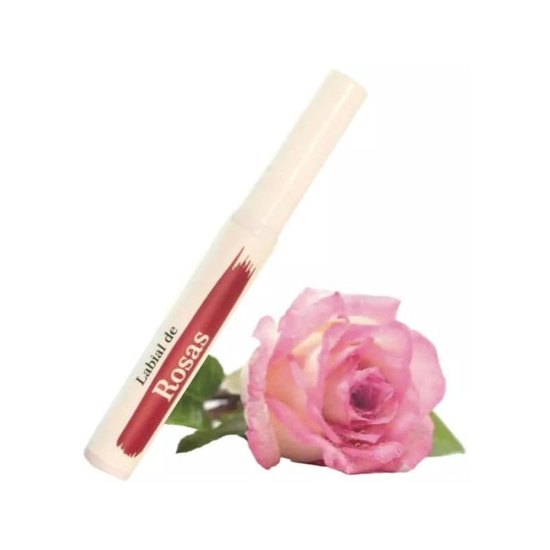 Labial de Pétalos de Rosa, Hidratante Natural con Antioxidantes, Color