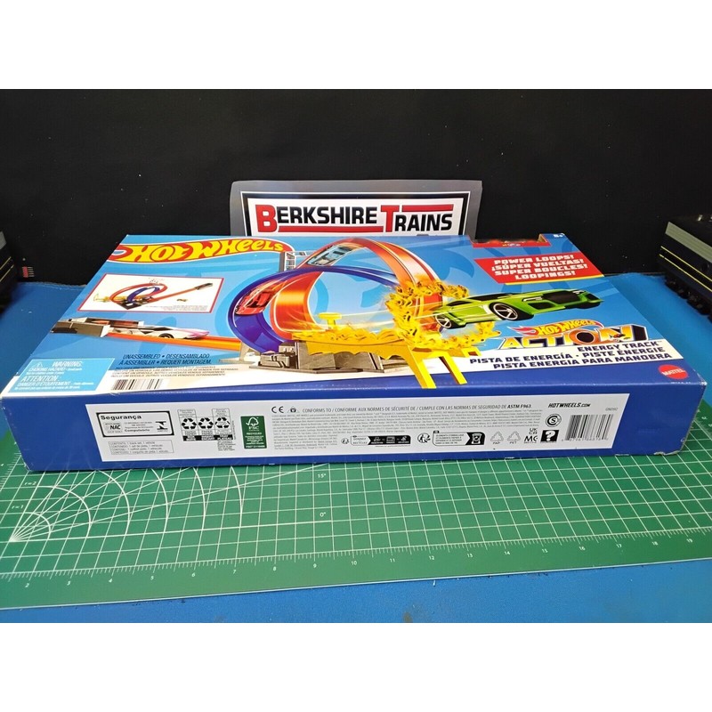 Hot Wheels Action Energy Track Set Power Loops w/ 1