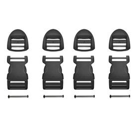 Deluxsa Field Repair Buckle for Straps 1 Inch Plastic Adjustable Side Release for Backpack (4PC)