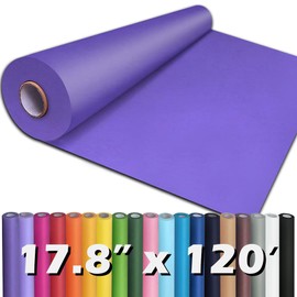 PerkHomy 17.8" x 1,440" (120') Purple Kraft Paper Roll for Craft Bulletin Board Paper Kids Art Table Covering Crafting Gift Wrapping Bouquet Packing Parcel 80GSM 55LB (Purple, 17.8" x 120')