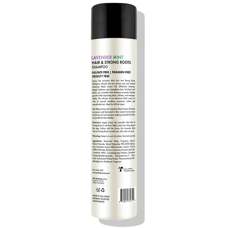 Sunny Isle Lavender Mint Hair and Strong Roots Shampoo 10.1oz