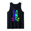 Funny Jolly Roger Bunny Skull Crossbones Easter Day Gifts Tank