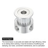 sourcing map 2 x 20 Teeth 6 mm Bore Control
