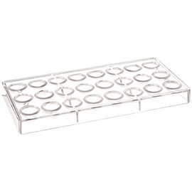 Fat Daddio's Candy Form Hemisphere 24-Piece 11 x 5.25 Inches Transparent