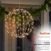 Alpine Corporation 16" H Indoor/Outdoor Foldable Metal Hanging Ornament with