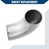Hihaha OD 2 Inch 90 Degree Exhaust Elbow Pipe SS304
