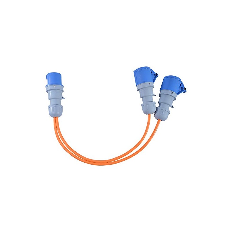 16 AMP to 2x 16 AMP Sockets 240V 2 Way