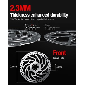 Heavy-Duty 220 mm Thickened Stainless Steel Front Brake Disc Rotor for Talaria Sting Offroad TL3000, TL50, TL4000, TL45, X3 MX TL2500, Surron LBX, Segway X260/X160