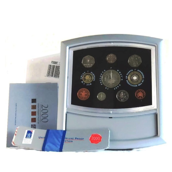 2000 United Kingdom Deluxe 10 Coin Proof Set Complete and