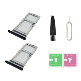 2PCS for Galaxy Note 20 Ultra Dual SIM Card Tray Replacement, Dual SIM Card Slot Holder Compatible with Galaxy Note 20 Ultra (Mystic Black)